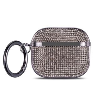 Sparkling Silver AirPods Case with Keychain for 2019 AirPods Pro